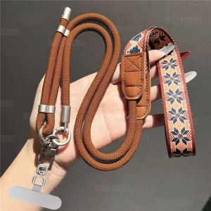 360° Clip Rotation Phone Lanyard Adjustable Neck Strap Universal  Long Crossbody Mobile Phone Lanyard for All Phone Cases