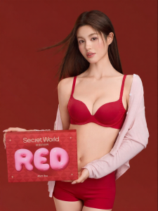 Secret World | Lucky Red Zodiac Horse Year Gift Women Underwear Set