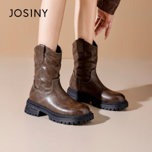 Josiny | Thick Heel Height-Increasing Winter Boot