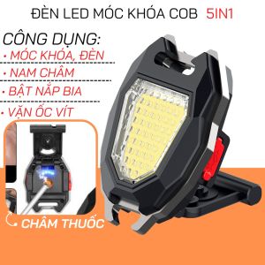 XẢ KHO || Combo 2 Đèn Pin Móc Khoá Đa Năng 5in1 Đèn Pin Mini Siêu Sáng Đèn Làm Việc Cob Sạc Nhanh 6 Chế Độ Sáng Đa Chức Năng Móc Khóa Đèn Pin Siêu Tiện