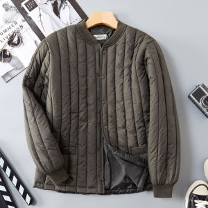 Áo Bông Mùa Đông Áo Bông Lông Vũ Cho Nam Áo Bông Trung Niên Cao Tuổi Mặc Trong Mẫu Ngắn Áo Cho Bố Nam Áo Bông Lót Trong Cổ Đứng