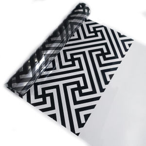 Bathroom Bath Screen Partition Balcony Sliding Door Shower Room Glass Explosion-Proof Waist Flower Sticker Self-Adhesive Film Pattern Sliding Door