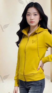 Áo Chống Nắng Nữ Chất Da Cá Cao Cấp Chống Tia UV Có Mũ Rời Khóa Kéo Thêu Hình Bướm Tinh Tế Form Gọn Dễ Mặc Phù Hợp Mặc Hằng Ngày Đi Nắng Đi Học Đi Làm