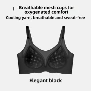 Breathable Minimizing Bra Light and Slim Herbal