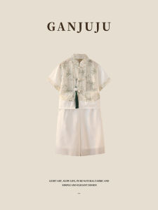 BOGUXIONG | Light New Chinese Style Boys Tangzhuang Set for Summer