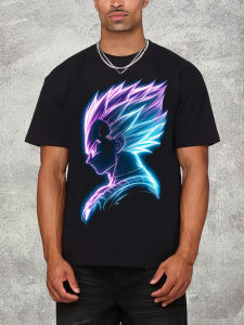 Dragon Ball Animation Derivatives Goku Printed Short Sleeve T-Shirt Mens and Womens 2025 Summer Fashion Casual Cotton Clothing