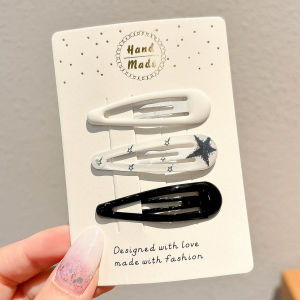 NING ZHOU | Colorful Water Drop Side Bang Hair Clips for Girls Child Friendly