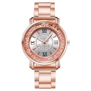Tabuh Shop Jam Tangan Wanita Model Terbaru Tali Rantai Stainless Steel Fashion Wanita Simple Style Korea Trend Kekinian Casual Import Cantik Imut Bercahaya tampilan Mewah Elegan Dan Berkualitas Harga Murah Meriah - COD BAYAR DITEMPAT JW98