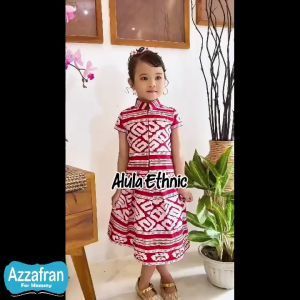 Alula Ethnic | Baju Katun Anak Perempuan dan Dewasa | Setelan Cheongsam Couple Pesta Imlek Terbaru