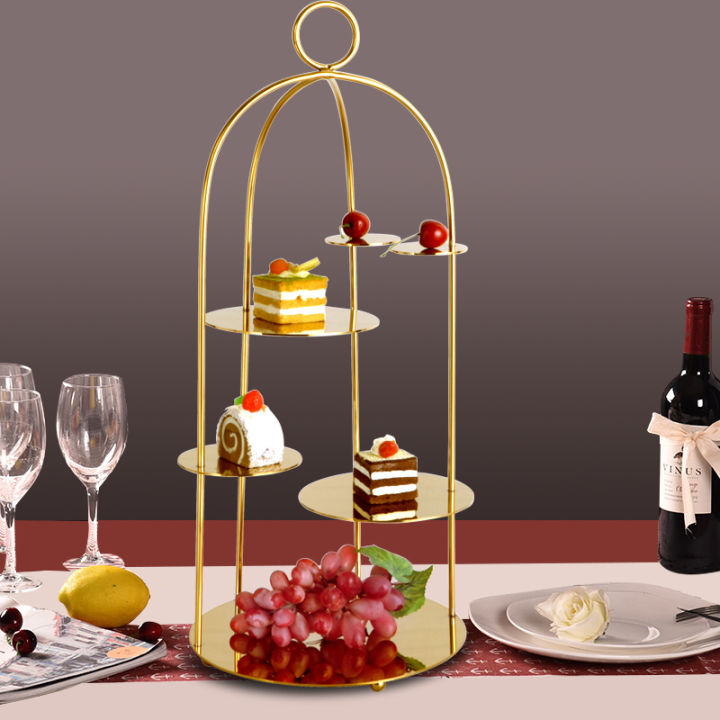 Bird Cage Dessert Table Display Stand Decoration Multi-Layer Afternoon ...