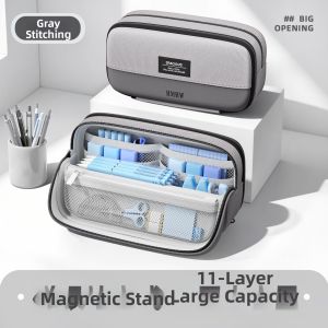 MINGZHUO | Large Capacity Stand-Up Pencil Case
