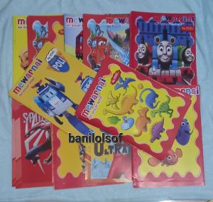 BUKU BELAJAR MEWARNAI PAKET 10 LEMBAR