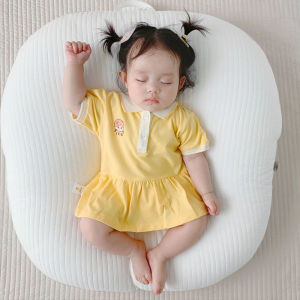Newborn Baby Rompers Super Cute Short Skirt Baby Girl Jumpsuit Summer Thin Polo Romper Short Sleeve Skirt