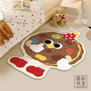 Cute Cookie Design Cashmere-Like Floor Mat Living Room Sofa Area Rug Mr. Grocery JSHDGF4685213 Polyester Digital Printing