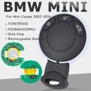 KEYECU Rechargeable Battery IYZKEYR5602 FSK 315MHz/433MHz/868MHz Smart Remote Key Fob for Mini Coope 2007 2008 2009 2010 - 2014