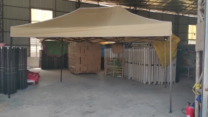 Retractable Tent Khaki Folding car Tent Waterproof Foldable Outdoor tent For car Nylon Fabric Column Steel Portable Pergola 3mx3m-3mx6m retractable tent heavy duty