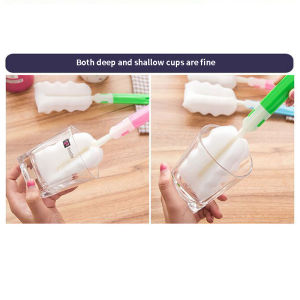 Orfila Baby Bottle Sponge Cleaning Cup Brush Long Handle Insulation Cup Brush Removable Tumbler Cleaning Cup Brush