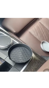 2pcs Alas Gelas Silikon Tempat Gelas Mobil Anti Selip Coaster Silicone 8cm