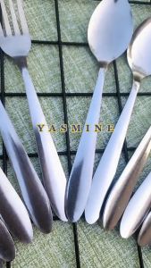 Paket Hemat Garpu & Sendok Makan 1 Lusin Stainless Tebal Motif Polos