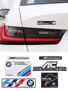 BMW M Logo ป้ายตกแต่งด้านข้างของแผ่นใบไม้ ป้ายตกแต่งด้านหลัง ป้ายตกแต่งด้านหลัง อุปกรณ์ตกแต่งรถยนต์โลหะ
