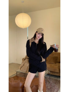 2026 Korean-style Lazy Vibe Pseudo Double-layered Knitwear