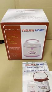 [ Xả Kho ] Nồi Ủ Nhiệt Nồi Ủ Xách Tay 2.5l Nhật Bản Khaluck Kl-702 Hầm Chín Thức Ăn Khi Đang Ủ Làm Mềm Thức Ăn Nắp Gài An Toàn Quai Xách Tiện Lợi Giữ Nhiệt Nóng Lạnh Lên Đến 5h Chất Liệuinox 304 Dày Chống Va Đập Tốt