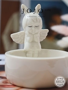 Romantic Ceramic Angel Candle Holder for Bedroom Living Room TV Cabinet Simple Modern Style Home Decor from China
