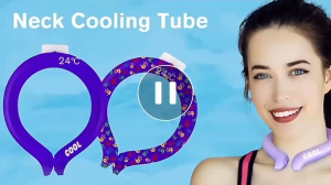 [ GIẢM ĐAU CỔ ] Vòng Cổ Làm Mát Tản Nhiệt Hình Tròn Tiện Lợi