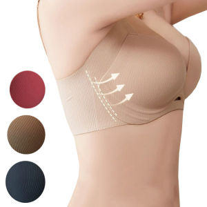 Yingbao Womens Wireless Bras Push Up no steel ring Seamless Soft Support Anti-sagging Adjustable Brassiere Underwear