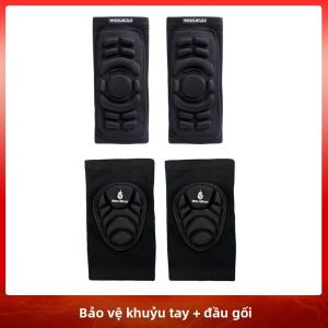 WOSAWE | WOSAWE Miếng Bọt Biển Dày Chống Sốc Đi Xe Đạp Miếng Đệm Đầu Gối Bảo Vệ Khuỷu Tay Cho Bóng Rổ Ván Trượt Bóng Đá Bóng Chuyền Xe Máy Bảo Vệ Thể Thao