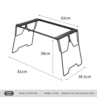 Campingmoon | Folding Outdoor Cooking Table with IGT System Multi-functional Expansion