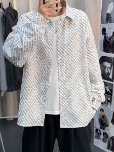 INS Handsome Long Sleeves Shirt: Men's Hong Kong Style Summer Casual Outwear
