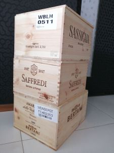 3 for $54 wooden wine boxes or crates for decoration or planting or storage