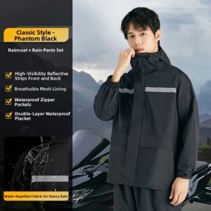 QUANYAN | Rain Storm Protection Separate Style Raincoat Set