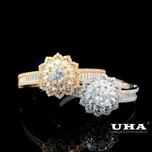 V607 Vòng tay nữ đính đá CZ cao cấp thiết kế tinh tế nhẹ nhàng UHA