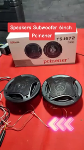 READY Pcinener 2 PCS Speaker Pintu Mobil Full Bass Subwoofer Audio Stereo 6 Inch HiFi 500W TS 1672