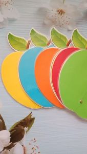Quả táo bí mật - giáo cụ dạy học chất liệu ép plastic kích thước a4 ( sẵn nam chân dính bảng từ)
