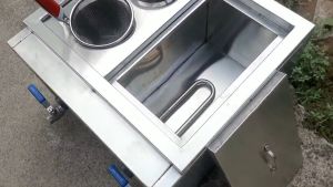 Bếp trụng mỳ 2 họng có khoang nước dùng_điều chỉnh nhiệt độ