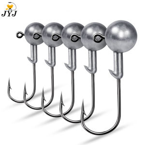 WODJYJ 10pcs 1g 2g 3.5g 5g 10g 20g 25g crank Jig head hook fishing hook head Jig lure hard bait soft worm jig hook for fishing