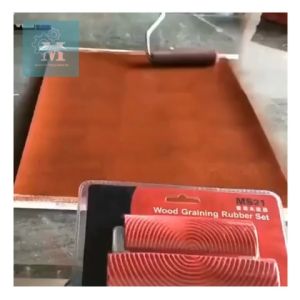 Revamp your space with our 2PCS Wood Graining Rubber Roller Kit  Painting Effects DIY Wall Imitation Decoration Unleash