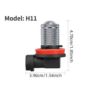 KEVANLY | 2PCS H7 H11 9005 HB3 9006 HB4 Led Light Bulb 12V Car Fog Light Bulbs 6000K White Lens LED Headlight Bulbs Kit DRL Driving Lamp