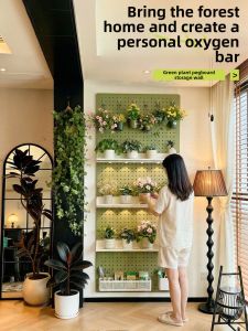 Green Plant Storage Wall Rack Multi-layer Space-saving