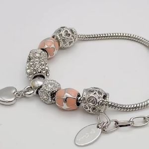 Her Jewellery Bellissa Charm Bracelet - Luxury Crystal Embellishments plated with 18K Gold