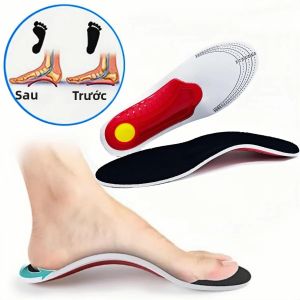 Đế Lót Giày Chỉnh Hình Cao Cấp Với Hỗ Trợ Vòm Chân 3D Cao Cho Người Bị Bàn Chân Bằng Đệm Gel Dành Cho Nam & Nữ Đế Giày Chỉnh Hình Làm Giảm Đau Chân