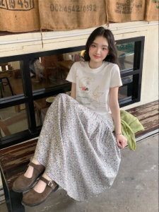 Mixd | Slimming Floral Design Vacation Style Women Skirt