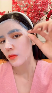 Hộp 10 mặt nạ nám thạch nước dừa tươi YAHERA Premium Mask Blur Melasma làm mờ vết thâmnámtàn nhang 22g