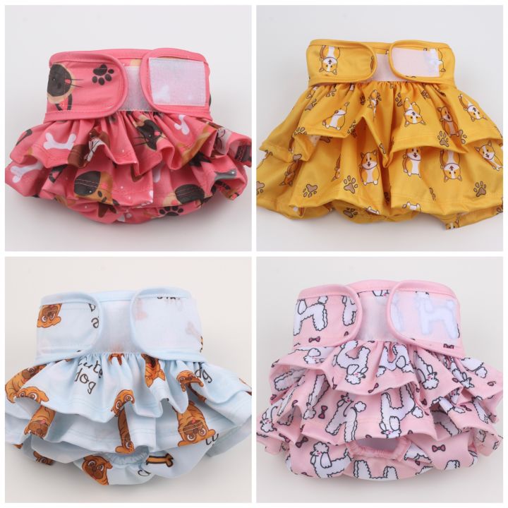 Picture of Waterproof Female Dog Skirt Diapers Reusable | Pet Dog Skirt Underwear ...