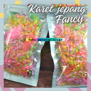Karet Jepang / Ikat Rambut Karet / Karet Cina Aksesoris Rambut 20 gram FREE POUCH