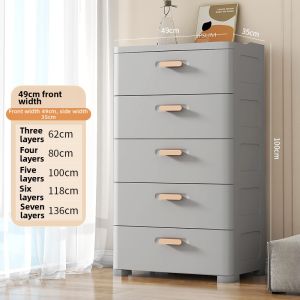 Japanese Style Minimalist Small Drawer Storage Cabinet For Living Room Bedside Sofa Side Large Capacity No Assembly Required