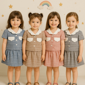 Cloudy Set Setelan Anak Perempuan  - One Set Anak Cewek 1-12 Tahun 4399